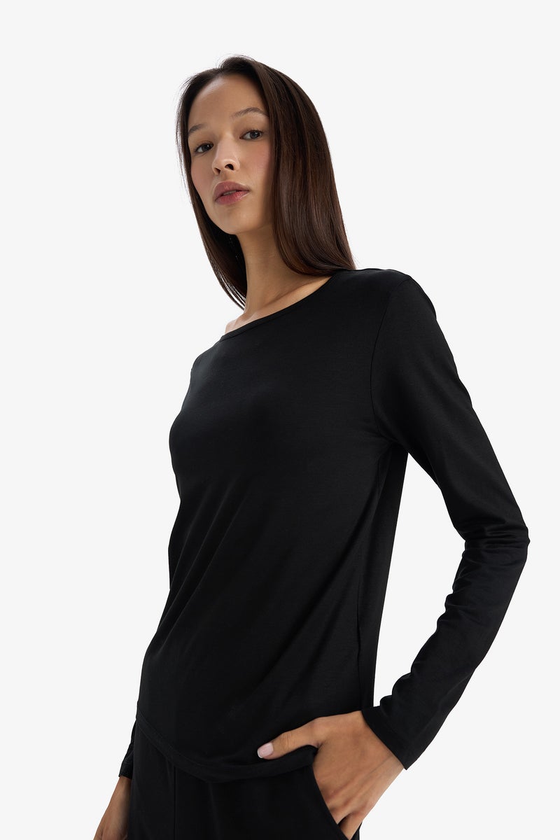 DeFacto Black Woman Long Sleeve Knitted Tops Casual - Image 3